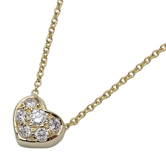 TIFFANY & CO. Yellow Gold Diamond Necklace - Picture 1 of 11